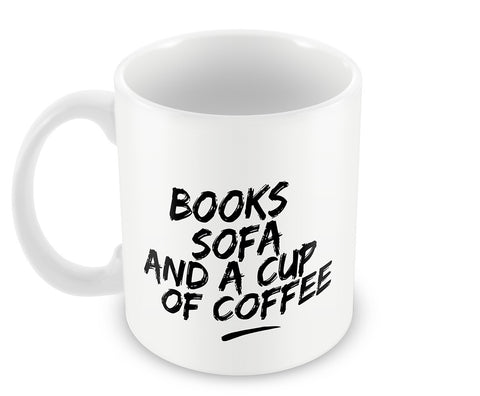 Books Sofa And Coffee #bewhoyouare Mug