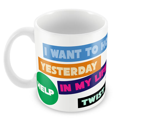 Beatles Stickers Mug