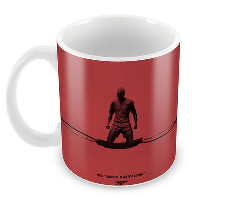 Arsenal The Gunners Minimal Art Mug