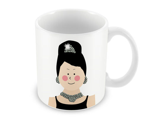 Audrey Hepburn Breakfast At Tiffany #minimalicons Mug